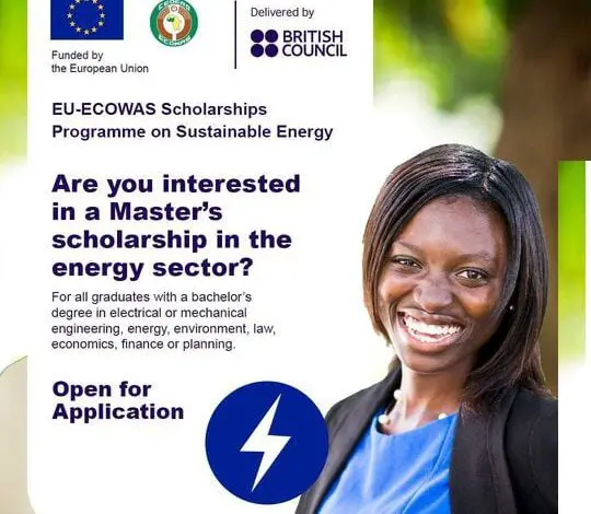 Fully Funded EU-ECOWAS scholarships programme on sustainable energy