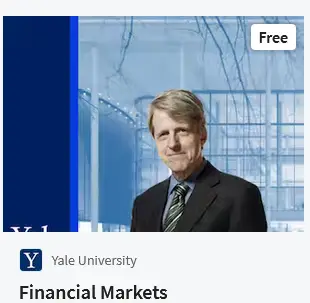 Financial Markets Free Online Course offered by Yale on Coursera