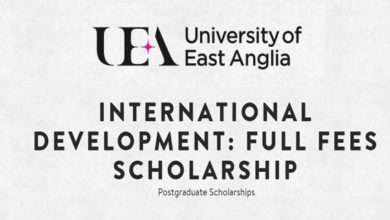 2023-2024 UEA International Development Full Fees Scholarship: APPLY NOW!