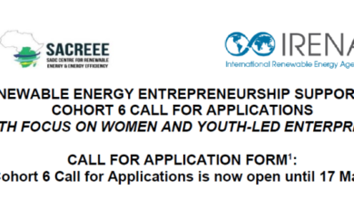 Call for Applications SADC Renewable Energy Entrepreneurship Support Facility Cohort 6