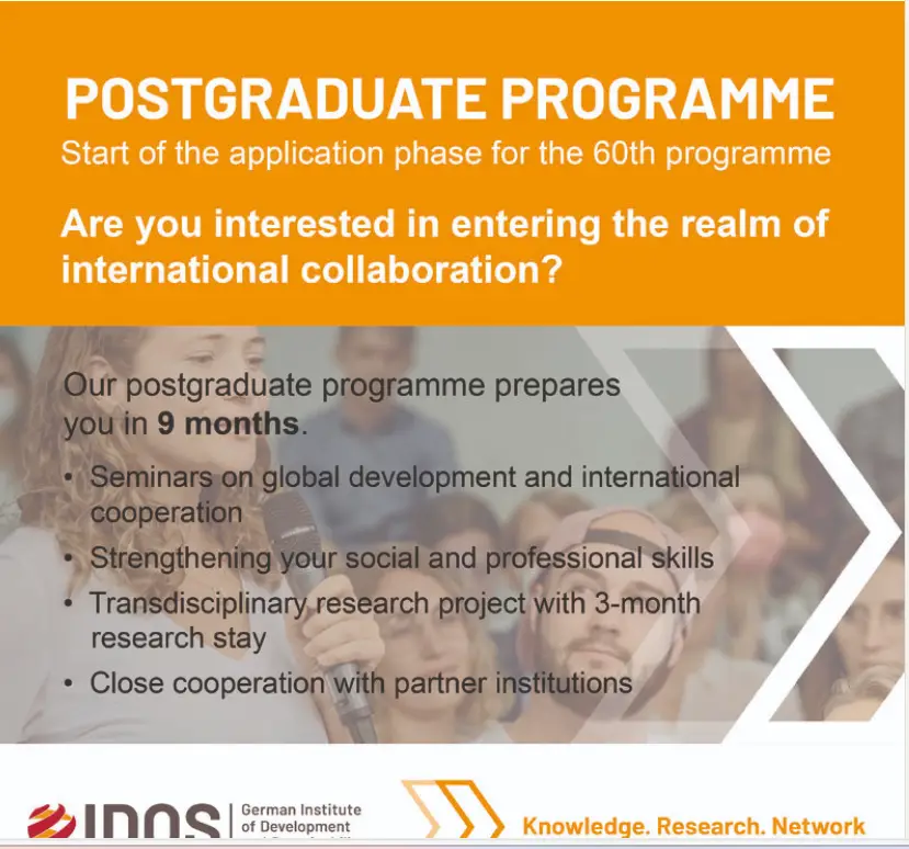 German Institute of Development and Sustainability (IDOS) Post Graduate