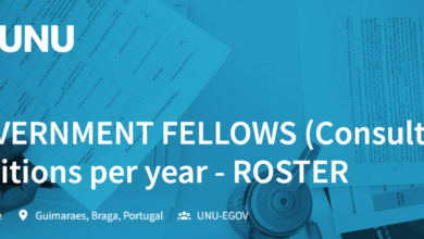 United Nations University is recruiting for Government Fellows (8 positions per year): APPLY NOW!
